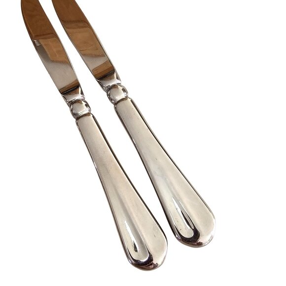 2 Mikasa French Countryside Dinner Knife 9" stainless center ridge glossy - Picture 2 of 8